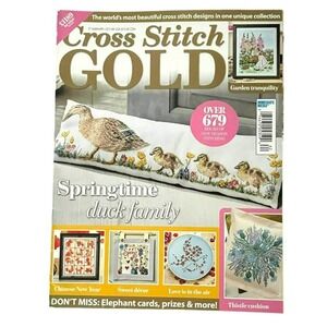 Cross Stitch Gold Magazine ONLY Patterns Springtime Duck Family  Issue 77